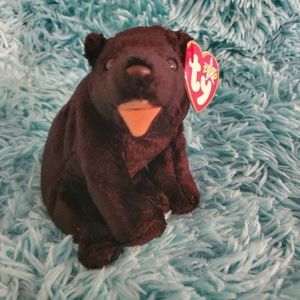 Ty Beanie Baby: Cinders the Black Bear  ***Retired***